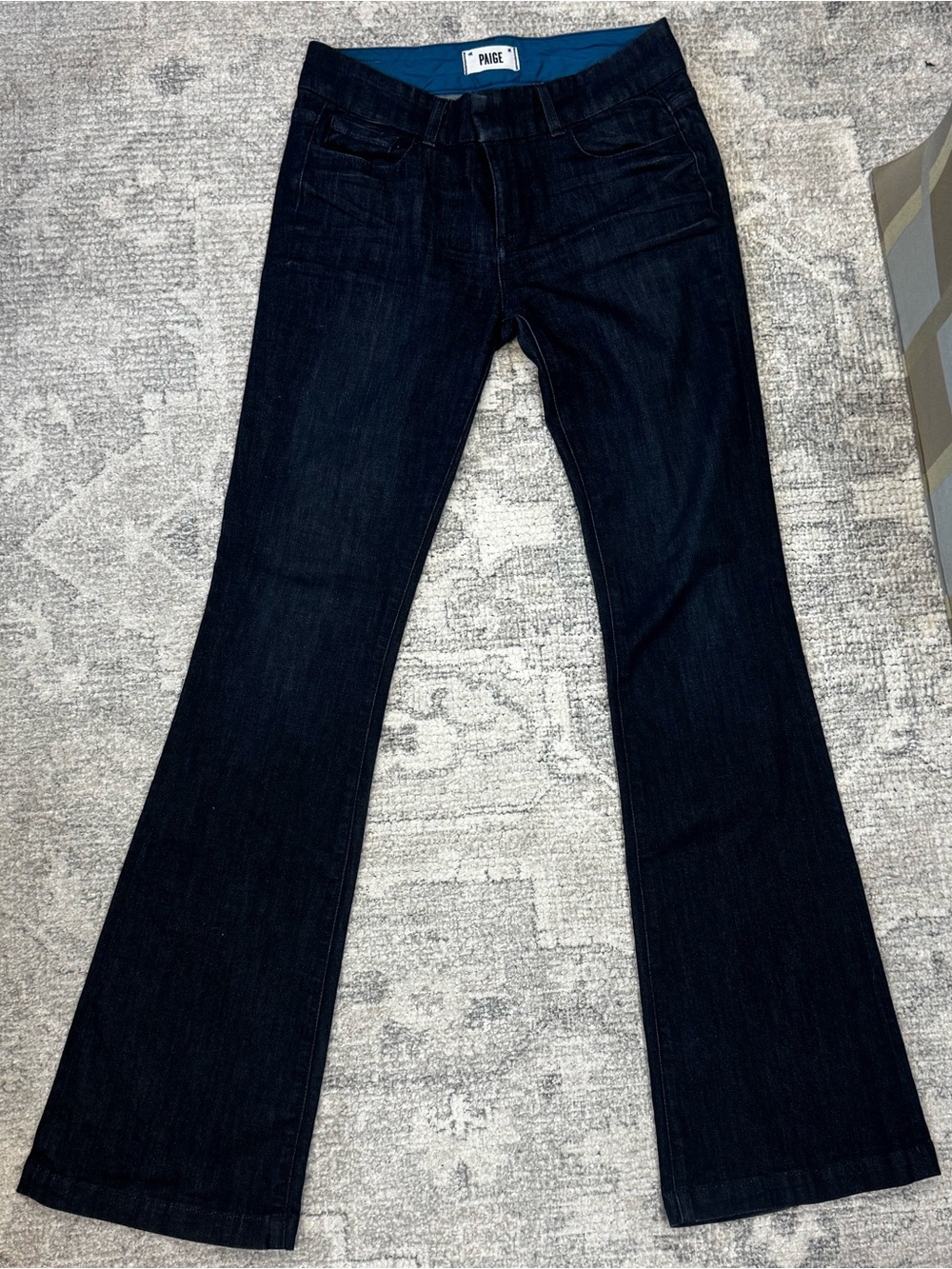 PAIGE Dark Indigo Flare Jeans